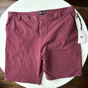 Swet Tailor Men’s Everyday Stretch Chino Shorts Red Size 40 New
